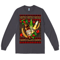 Smoke beer bottles with mistletoe Long Sleeve Tee - AdoDesignShop
