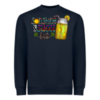Navy sunshine & sweet tea Heavyweight Sweatshirt - CowhideDigitalArt