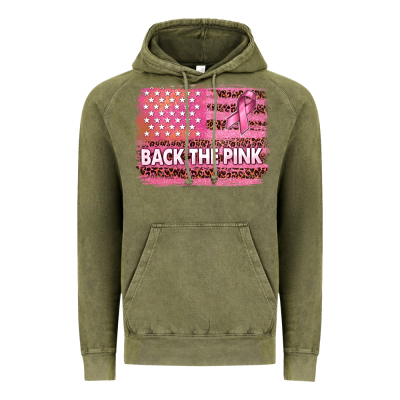 Back The Pink American Flag Vintage Hoodie by texasbilliewilder | Teevron