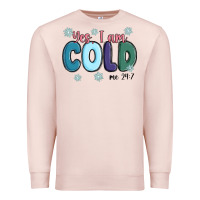 Pale Pink yes i am cold Premium Sweatshirt - MaliasSmallBusiness