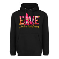 Black love pink christmas gnome Heavyweight Hoodie - NancyCooperArtShop
