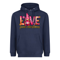 Navy love pink christmas gnome Heavyweight Hoodie - NancyCooperArtShop