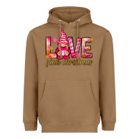 Toasted Coconut love pink christmas gnome Heavyweight Hoodie - NancyCooperArtShop