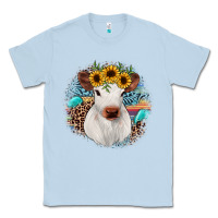 Dusty Blue western calf Classic Tee - JahusDesignShop