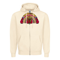 Lady Of Guadalupe Rainbow Zipper Hoodie | Teevron