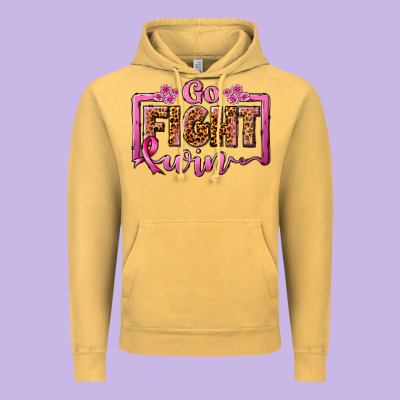 Go Fight Win Vintage Hoodie Designed By Jahusdesignshop