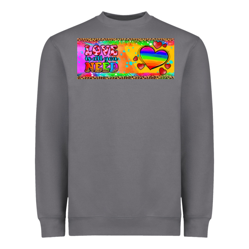 Love Is All You Need  Mug 15 Oz Heavyweight Sweatshirt by HRA Design Shop | Teevron