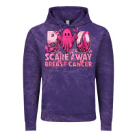 Cloud Purple Boo Scare Away Breast Cancer Vintage Hoodie - texasbilliewilder