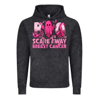 Vintage Black Boo Scare Away Breast Cancer Vintage Hoodie - texasbilliewilder