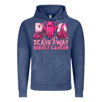 Boo Scare Away Breast Cancer Vintage Hoodie | Teevron