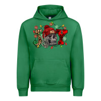 Emerald Christmas Joy skeleton Urban Hoodie - NancyCooperArtShop
