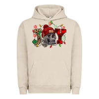 Pigment French Oak Christmas Joy skeleton Urban Hoodie - NancyCooperArtShop