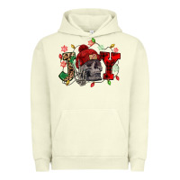Pigment Pistachio Christmas Joy skeleton Urban Hoodie - NancyCooperArtShop