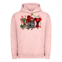 Pigment Salmon Christmas Joy skeleton Urban Hoodie - NancyCooperArtShop