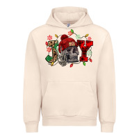 Sandshell Christmas Joy skeleton Urban Hoodie - NancyCooperArtShop