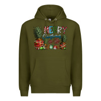 Army Green Merry Christmas Premium Hoodie - SublimationCraftShop
