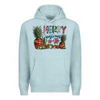 Blue Mist Merry Christmas Premium Hoodie - SublimationCraftShop