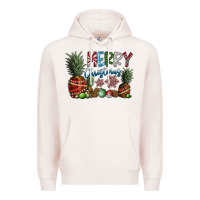 Pale Pink Merry Christmas Premium Hoodie - SublimationCraftShop