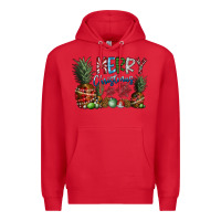 Red Merry Christmas Premium Hoodie - SublimationCraftShop