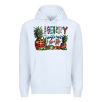 White Merry Christmas Premium Hoodie - SublimationCraftShop