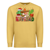 Antique Gold feliz navidad santa Premium Sweatshirt - MaliasSmallBusiness