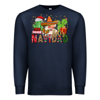 Navy feliz navidad santa Premium Sweatshirt - MaliasSmallBusiness