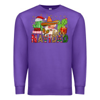 Purple feliz navidad santa Premium Sweatshirt - MaliasSmallBusiness