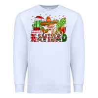 White feliz navidad santa Premium Sweatshirt - MaliasSmallBusiness