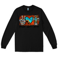 Black peace love jesus Long Sleeve Tee - JahusDesignShop