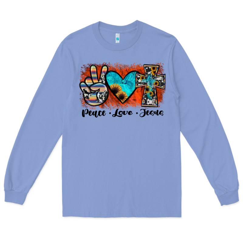 Peace Love Jesus Long Sleeve Tee by JahusDesignShop | Teevron
