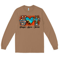 Toasted Coconut peace love jesus Long Sleeve Tee - JahusDesignShop