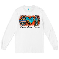White peace love jesus Long Sleeve Tee - JahusDesignShop