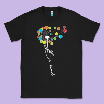 Dandelion Autism Puzzle Be Kind Classic Tee Designed By Cowhidedigitalart