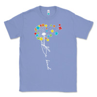 Colony Blue Dandelion Autism Puzzle Be Kind Classic Tee - CowhideDigitalArt