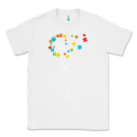 White Dandelion Autism Puzzle Be Kind Classic Tee - CowhideDigitalArt