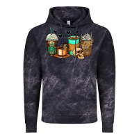 Cloud Black skeleton coffee cups Vintage Hoodie - Zillion Design Studio