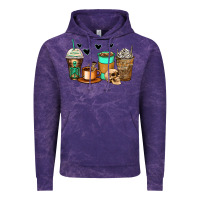 Cloud Purple skeleton coffee cups Vintage Hoodie - Zillion Design Studio