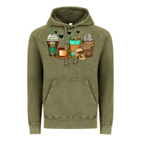 Vintage Olive skeleton coffee cups Vintage Hoodie - Zillion Design Studio