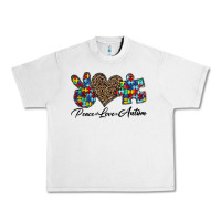 Lunar Rock peace love autism1 Urban Heavy Tee - CowhideDigitalArt