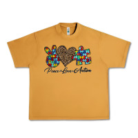 Peanut Butter peace love autism1 Urban Heavy Tee - CowhideDigitalArt
