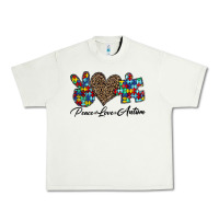 Pistachio peace love autism1 Urban Heavy Tee - CowhideDigitalArt