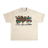 Sandshell peace love autism1 Urban Heavy Tee - CowhideDigitalArt