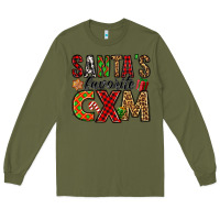 Army Green santa's favorite cxm Long Sleeve Tee - Jasminsmagicworld