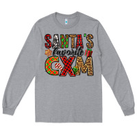 Heather Grey santa's favorite cxm Long Sleeve Tee - Jasminsmagicworld