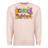 Pale Pink school psychologist Premium Sweatshirt - MaliasSmallBusiness