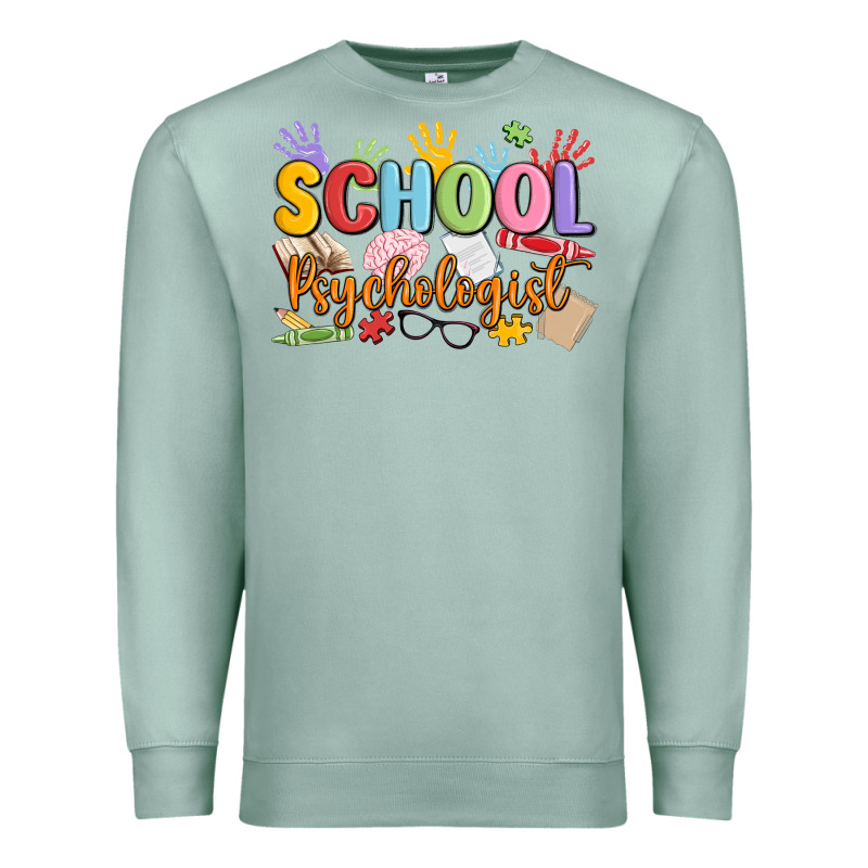 School Psychologist Premium Sweatshirt by MaliasSmallBusiness | Teevron