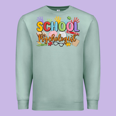 School Psychologist Premium Sweatshirt Designed By Maliassmallbusiness