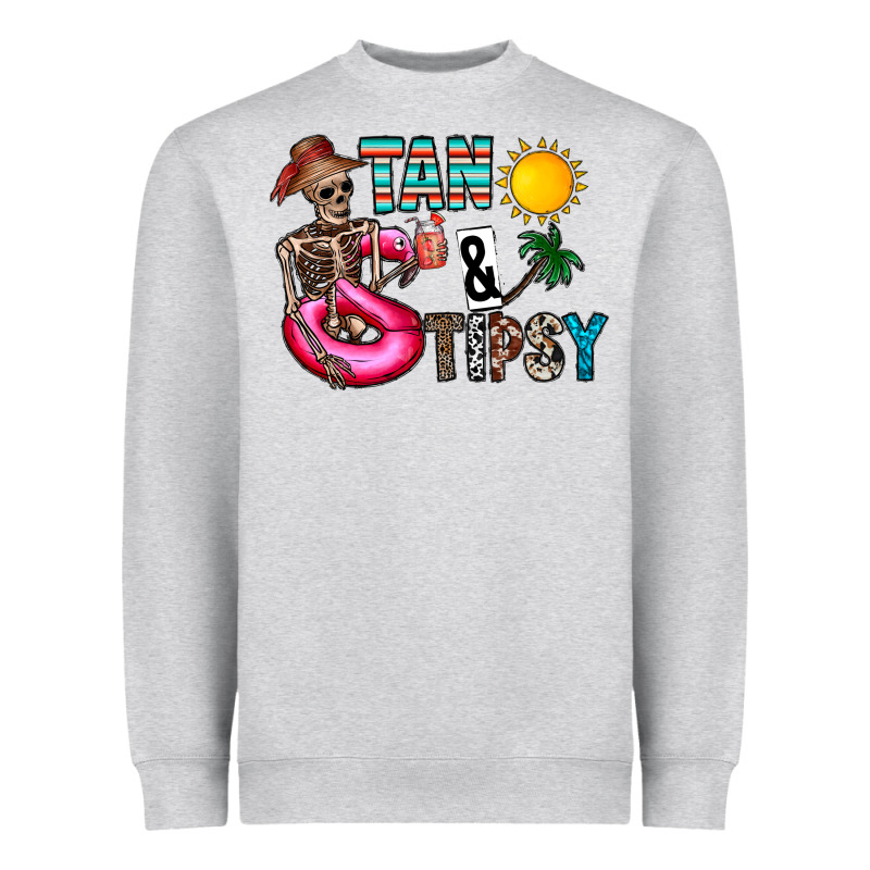 Tan Tipsy Heavyweight Sweatshirt by CowhideDigitalArt | Teevron