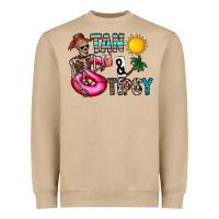 Mushroom Tan Tipsy Heavyweight Sweatshirt - CowhideDigitalArt