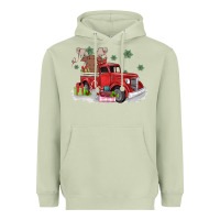 Matcha christmas truck Heavyweight Hoodie - MaliasSmallBusiness